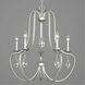 Lancaster 5 Light 24.63 inch Silver Ridge Chandelier Ceiling Light